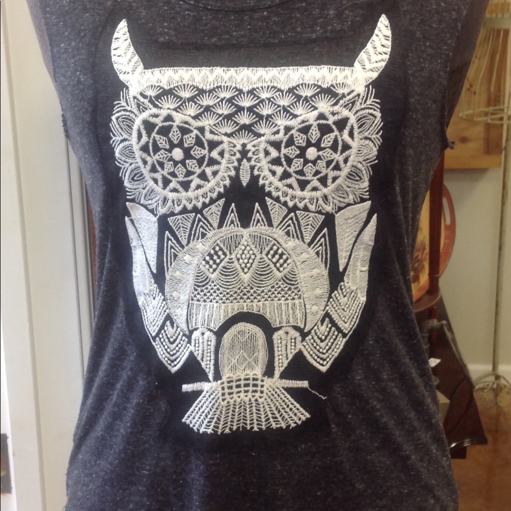 Mary Jane Sleeveless Owl Shirt